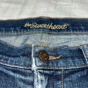 Old Navy Flare Leg Distressed Jeans Size 8